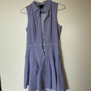 Armani Exchange Seersucker Sleeveless Dress